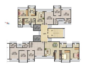 Project Image of 1300 Sq.ft 3 BHK Apartment / Flat for sale in Mulund East for Rs. 28000000