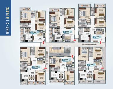 Project Image of 1105.0 - 1770.0 Sq.ft 2 BHK Apartment for buy in Sri Sai Nandana Regal