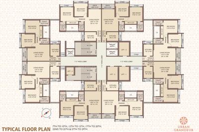 Project Image of 713.97 - 936.14 Sq.ft 2 BHK Apartment for buy in Cllaro Urban Grandeur