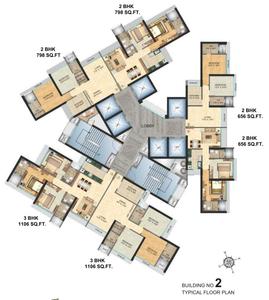 Project Image of 656.0 - 1106.0 Sq.ft 2 BHK Apartment for buy in N Rose Northern Heights Phase 1