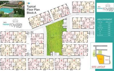 Project Image of 1040.0 - 1500.0 Sq.ft 2 BHK Apartment for buy in GK Habitat Royale