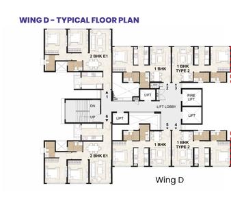 Project Image of 453.38 - 860.36 Sq.ft 1 BHK Apartment for buy in Mahindra Alcove Wing D And E