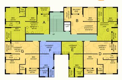Project Image of 775.0 - 1065.0 Sq.ft 2 BHK Apartment for buy in Sun Prantik Residence