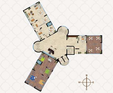 Project Image of 1505.0 - 2800.0 Sq.ft 4 BHK Apartment for buy in Hira The Kings Court
