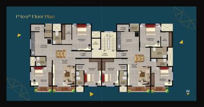 Project Image of 2077.0 - 2187.0 Sq.ft 3 BHK Apartment for buy in 24 Gems