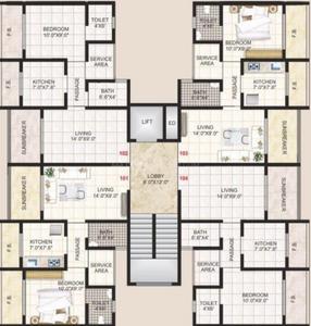 Project Image of 318.0 - 451.0 Sq.ft 1 BHK Apartment for buy in Rkr Precious Harmony