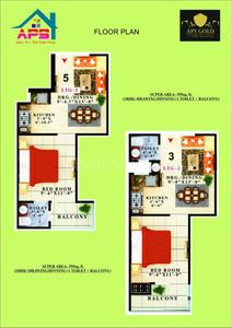Project Image of 595.0 - 1295.0 Sq.ft 1 BHK Apartment for buy in APS Gold