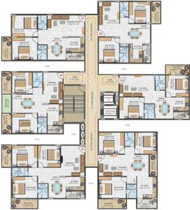 Project Image of 741.0 - 1335.0 Sq.ft 2 BHK Apartment for buy in Hi Life Greens