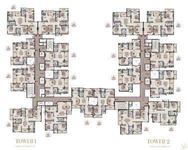 Project Image of 1113.0 - 1687.0 Sq.ft 2 BHK Apartment for buy in DSR The Courtyard