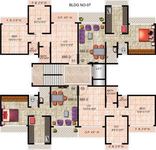 Project Image of 550 Sq.ft 1 BHK Apartment / Flat for sale in Ambernath West for Rs. 2300000