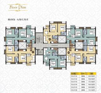 Project Image of 916 Sq.ft 3 BHK Apartment / Flat for sale in Barasat for Rs. 2550000
