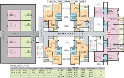 Project Image of 467.0 - 772.0 Sq.ft 1 BHK Apartment for buy in Omm Aashiana