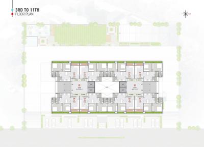 Project Image of 577.38 - 580.71 Sq.ft 2 BHK Apartment for buy in Pushpam Elegance