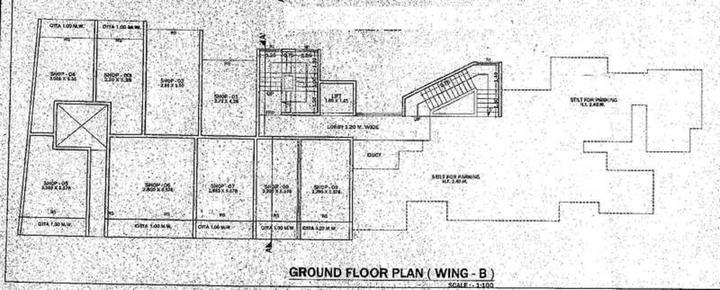 Omkar Plaza Wing B Cluster Plan 1