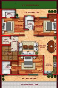Anshu Premium Floors Premium Floors Cluster Plan For Typical Floor Plan 1