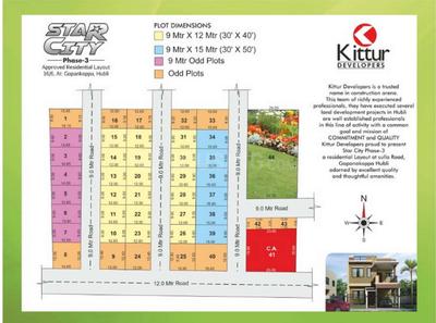 Kittur Star City Phase 3 Layout Plan 1