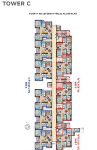 Project Image of 858.0 - 1105.0 Sq.ft 2 BHK Apartment for buy in Shriram Liberty Square