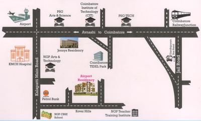 Shiva Airport Residency Location Plan 1