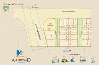 Ashirwad Residency Layout Plan 1