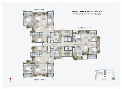 Project Image of 1680.46 - 2321.56 Sq.ft 3 BHK Apartment for buy in Sky Garden