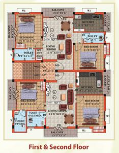 Project Image of 985.0 - 1015.0 Sq.ft 2 BHK Apartment for buy in TK Jasmine