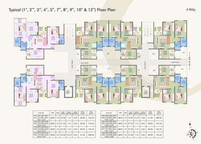 Project Image of 742.0 - 988.0 Sq.ft 2 BHK Apartment for buy in Goodwills Palaash Riveria