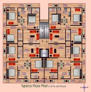 Project Image of 1297.0 - 1361.0 Sq.ft 3 BHK Apartment for buy in Arnav Ram Krishna Palace