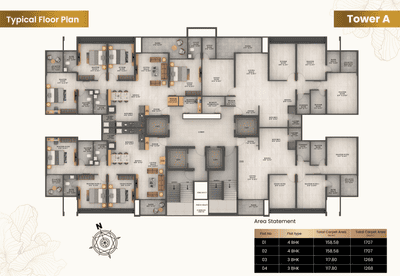 Project Image of 1268.0 - 1707.0 Sq.ft 3 BHK Apartment for buy in Shubh Tristar