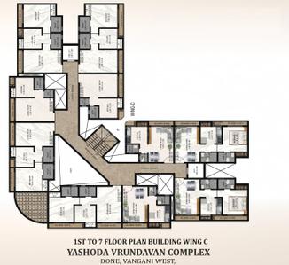 Project Image of 261.0 - 422.0 Sq.ft 1 RK Apartment for buy in Vardhman Yashoda Vrundavan Complex C Wing