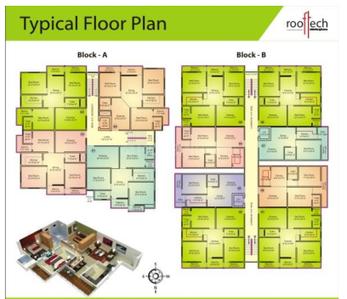 Project Image of 750.0 - 1300.0 Sq.ft 1 BHK Apartment for buy in Rooftech Royal Garden Phase 1