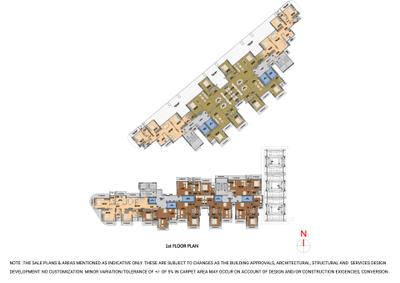 Project Image of 813.0 - 956.0 Sq.ft 2 BHK Apartment for buy in Ruparel Orion
