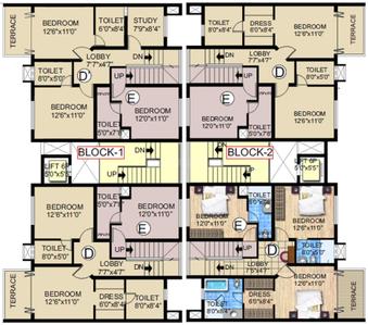 Project Image of 1650.0 - 1882.0 Sq.ft 3 BHK Apartment for buy in Hinduja El Jardin