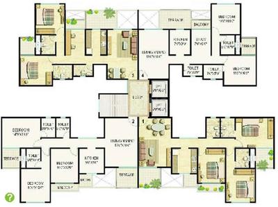 Project Image of 0.0 - 855.0 Sq.ft 3 BHK Apartment for buy in Ekta Greenville