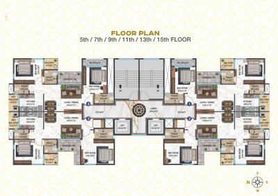 Project Image of 531.44 - 545.3 Sq.ft 2 BHK Apartment for buy in Kumar And Kumar Surbhi Sangeeta CHSL