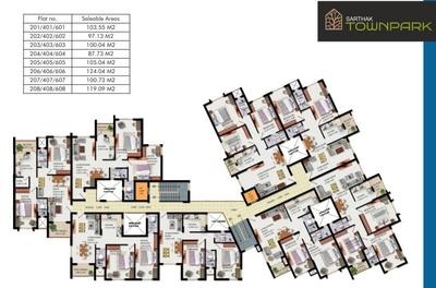 Project Image of 944.32 - 1346.13 Sq.ft 2 BHK Apartment for buy in Sarthak Townpark