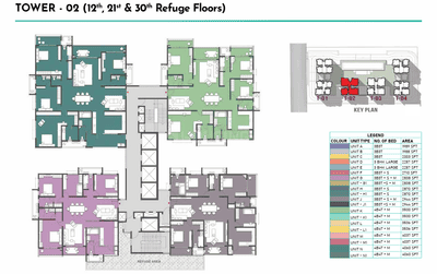 Project Image of 1987.99 - 4059.93 Sq.ft 3 BHK Apartment for buy in Prestige Clairemont