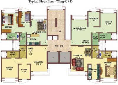Project Image of 1650 Sq.ft 3 BHK Apartment / Flat for sale in Malad West for Rs. 28000000