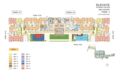 Project Image of 823.0 - 1996.0 Sq.ft 2 BHK Apartment for buy in Elevate At Godrej Se7en