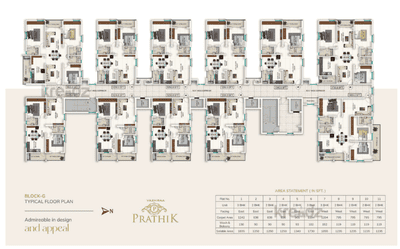 Project Image of 1235.0 - 1950.0 Sq.ft 2 BHK Apartment for buy in Vazhraa Prathik Phase III