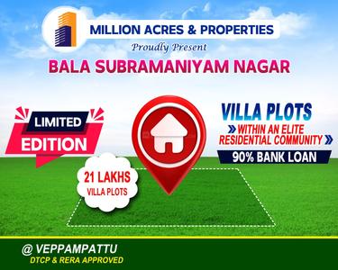 Project Image of 1013.0 - 1590.0 Sq.ft Residential Plot Plot for buy in Million Bala Subramaniyam Nagar