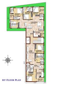 Project Image of 1122.0 - 1428.0 Sq.ft 3 BHK Apartment for buy in Sri Supreme