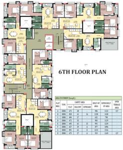 Project Image of 734.0 - 1558.0 Sq.ft 1 BHK Apartment for buy in GM Meena Galaxy