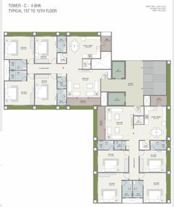 Project Image of 1100.61 - 1577.24 Sq.ft 3 BHK Apartment for buy in Broadway Alokya