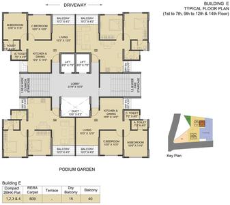Project Image of 423.0 - 609.0 Sq.ft 1 BHK Apartment for buy in Gagan Panama Phase 1
