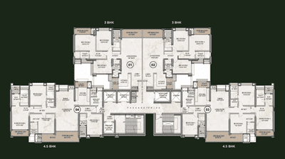 Project Image of 1286.5 - 2646.0 Sq.ft 3 BHK Apartment for buy in Livience Aleenta