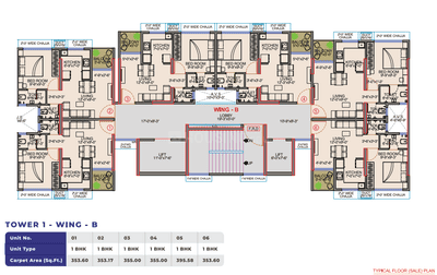 Project Image of 353.17 - 538.42 Sq.ft 1 BHK Apartment for buy in MPCHFLS Galaxy Heights Tower 1