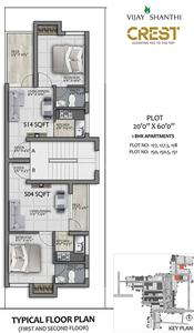 Project Image of 192.0 - 476.0 Sq.ft 1 BHK Apartment for buy in Vijay Shanthi Crest