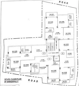R D Pritha Kunj Pritha Kunj Cluster Plan from 1st to 6th Floor 1