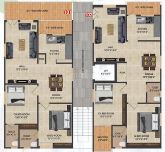 Project Image of 1210.0 - 1230.0 Sq.ft 2 BHK Apartment for buy in Bommarillu Avaas