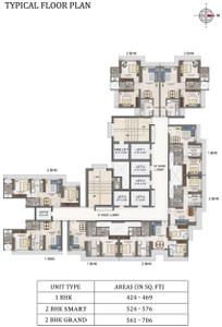 Project Image of 275.77 - 637.12 Sq.ft 1 RK Apartment for buy in Ashar Maple Phase 1 Building No 2